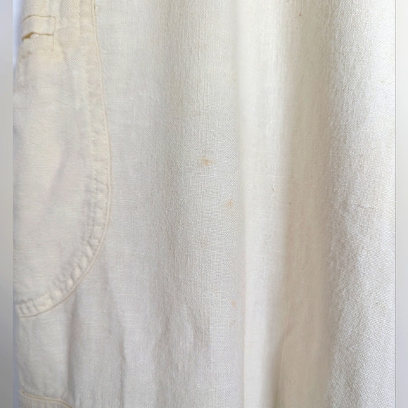 Flax Linen Cargo Jogger Pants S - Picture 6 of 9